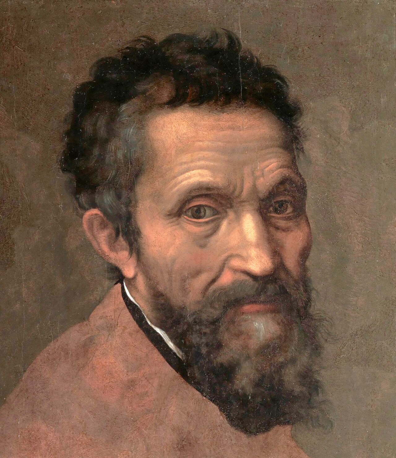 Portrait of Michelangelo by Daniele da Volterra, circa 1545